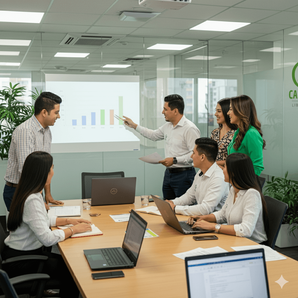 Equipo de trabajo en accion